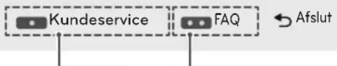 Kundeservice FAQ Afslut