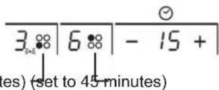 3.88 | 6.88 | - 15 + | (ies) (set to 45 minutes)