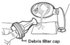 Debris filter cap