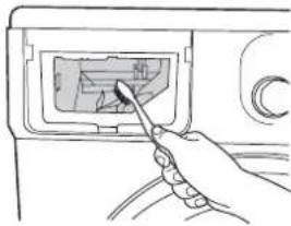 SAMSUNG WF0602NX - CLEANING THE DETERGENT DRAWER AND DRAWER RECESS - 3