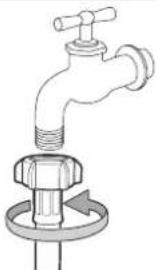 SAMSUNG WF0602NX - Connecting the water supply hose (selected models) - 7