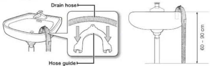 Drain hose Hose guide 60 - 90 cm