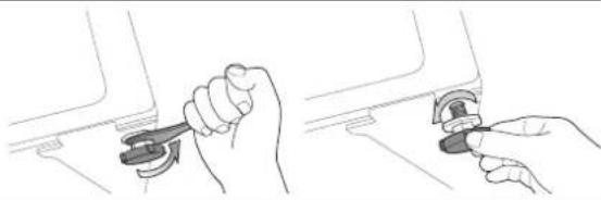 SAMSUNG WF0602NX - Adjusting the levelling feet - 2