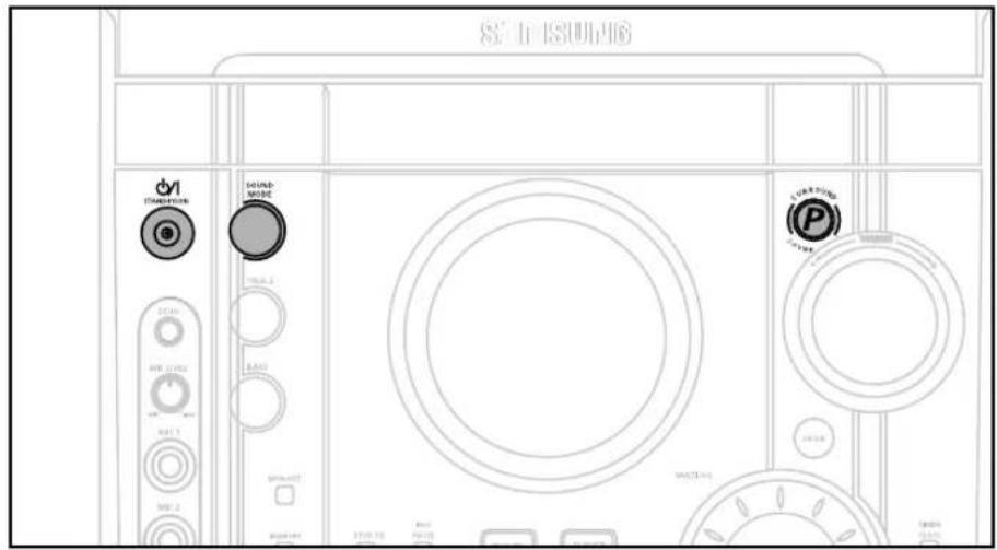SAMSUNG MAX-DJ650 - وظيفة الصوت القوي/الhibit ووضع الصوت - 2