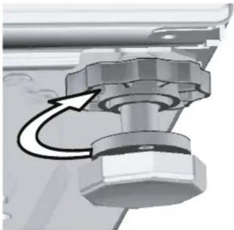 GRUNDIG GWN 36432 - Einstellen der Füße - 4