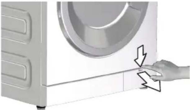 GRUNDIG GWN 36432 - Restliches Wasser ablaufen lassen und Pumpenfilter reinigen - 5
