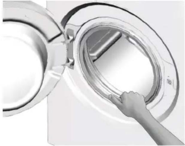GRUNDIG GWN 36432 - Cleaning the loading door and the drum - 2