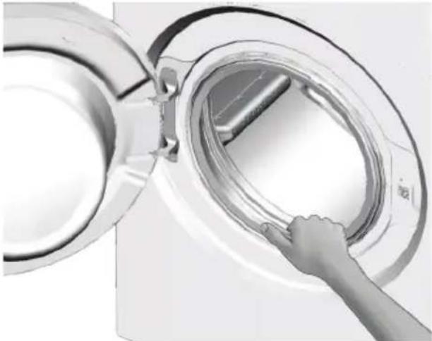 GRUNDIG GWN 36432 - Waschmaschinentür und Trommel reinigen - 2