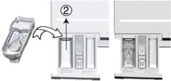 GRUNDIG GWN 36432 - If the product contains a liquid detergent cup: - 1