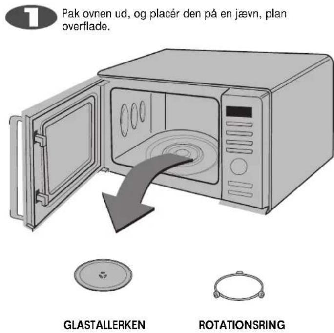LG MS-2387TR - Sådan pakker du ovnen ud og installerer den - 1