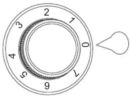 2 3 4 5 6 7 0