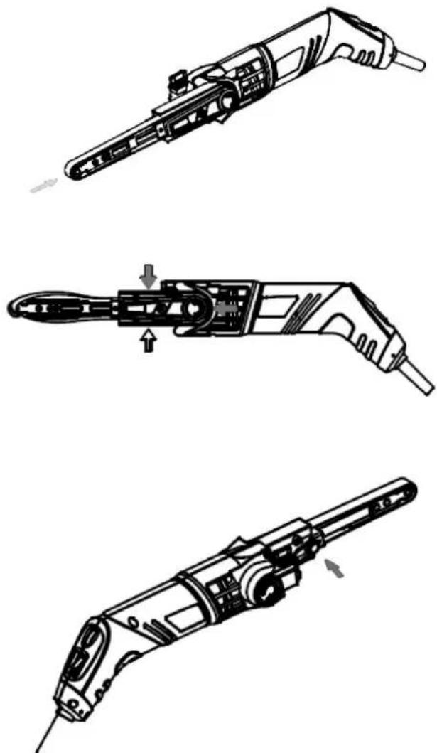 Meec Tools 010-137 - Montering av slipebånd - 1