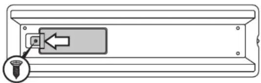 Logik L24HEDW15 - Installing Batteries in the Remote Control - 3