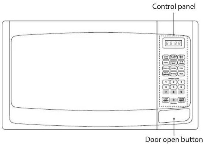 Control panel Door open button