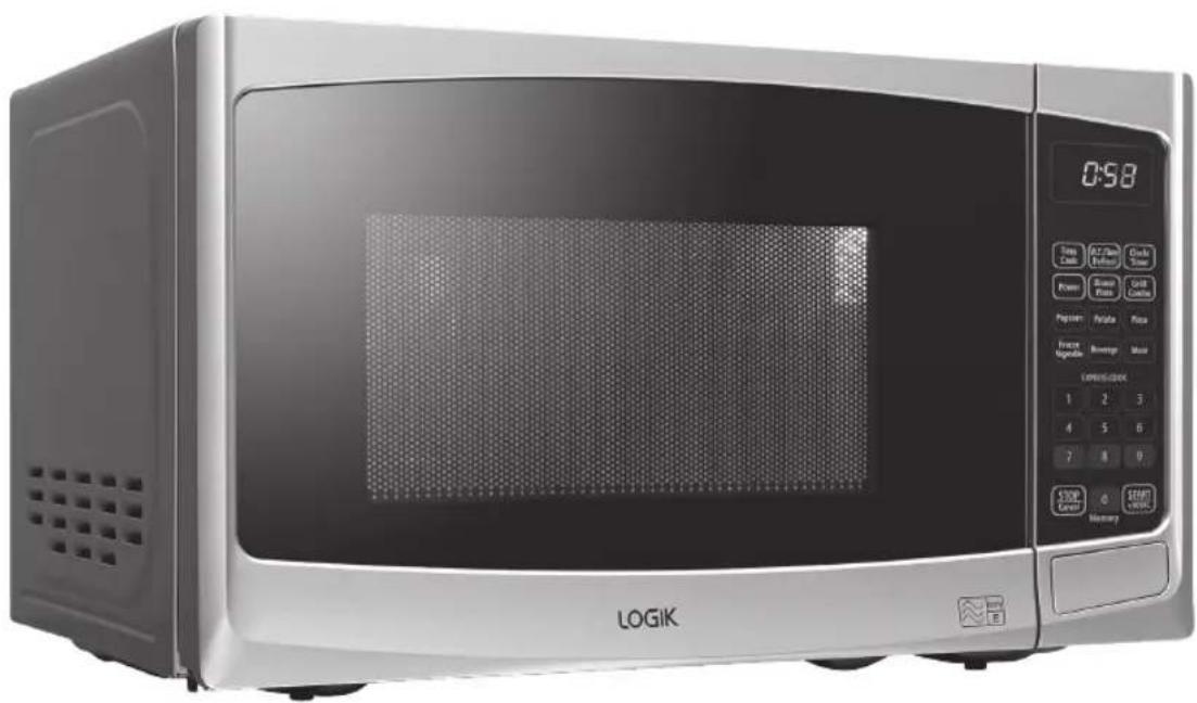 Logik L20GS14 - Litre Silver Microwave with Grill - 1