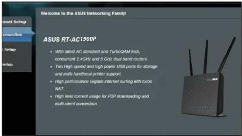 ASUS RT-AC1900P - 按照以下步骤进行设置: - 1