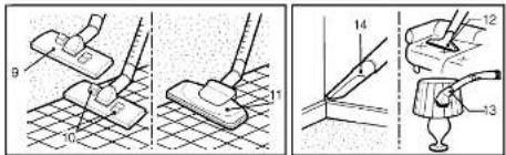 Technical diagram showing four steps of a mechanical assembly with numbered components and directional arrows indicating motion.