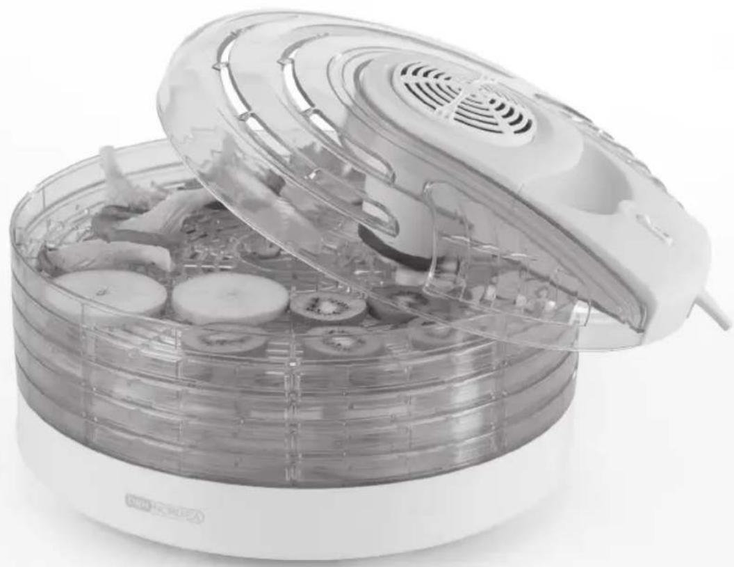 Close-up of a transparent kitchen steamer with lid open, containing sliced ingredients and food items (no visible text or symbols)