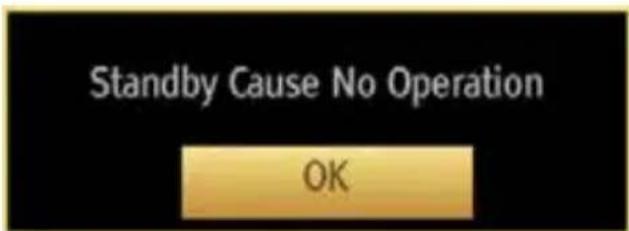 Standby Cause No Operation OK