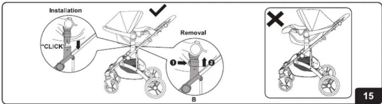 Chipolino Malta - - INSTALLATION OF CAR SEAT "MALTA" ON FRAME OF STROLLER - 14