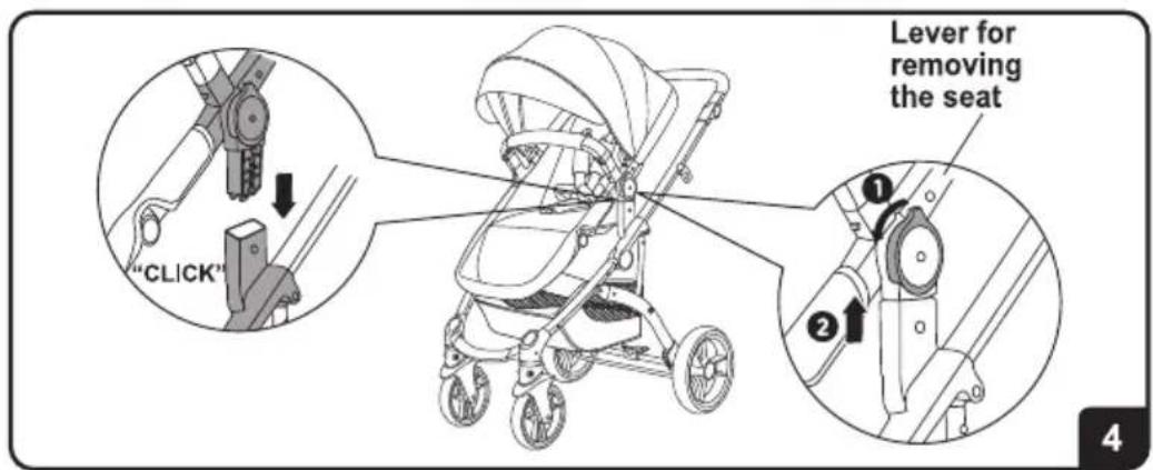 Chipolino Malta - - INSTALLATION OF CAR SEAT "MALTA" ON FRAME OF STROLLER - 4