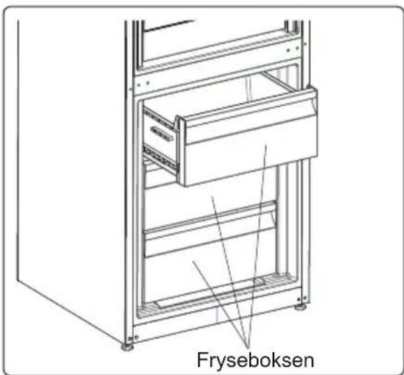 ELECTROLUX EN3481MOX - Sådan tages fryseboksen ud; - 3