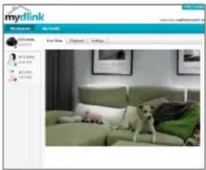 mydlink My dlink Search Bar Search Bin Playbox Settings Mydlink mydlink mydlink