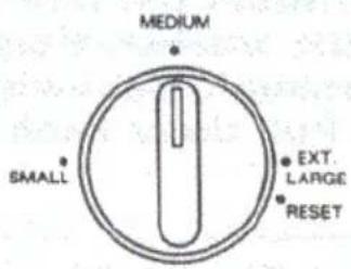 MEDIUM SMALL EXT. LARGE RESET