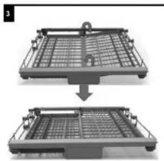 Scandomestic WFO 4207 - Adjusting the cutlery basket - 3