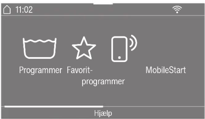 MIELE WER 875 WPS - Hovedmenu - 1