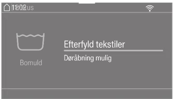 MIELE WER 875 WPS - Efterfyldning af tekstiler under programafviklingen (AddLoad) - 1