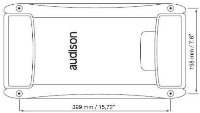 audison 399 mm / 15,72" 198 mm / 7,8"