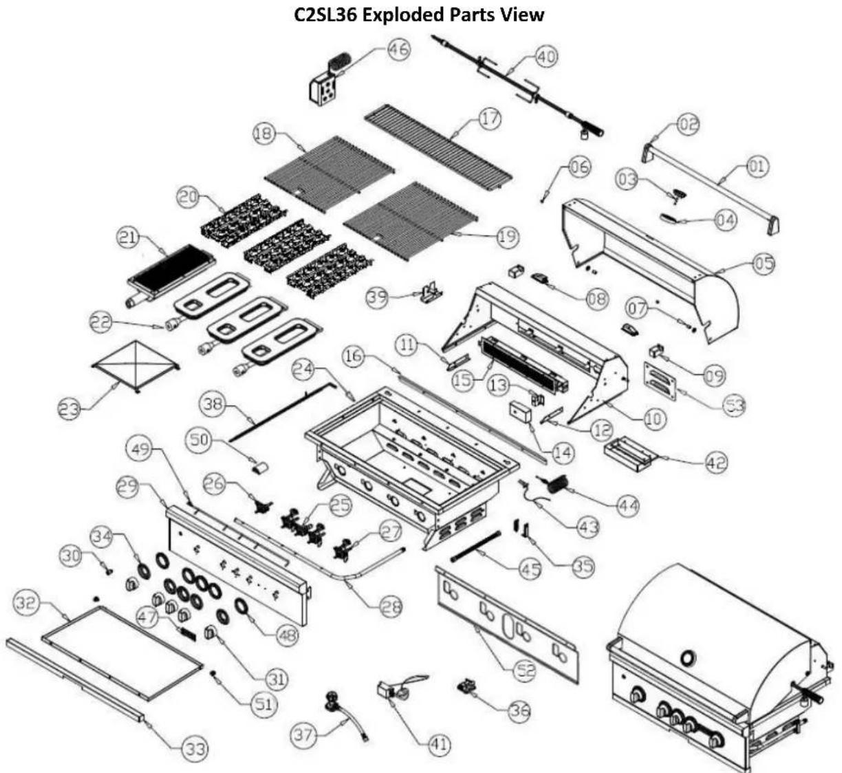 C2SL36 Exploded Parts View