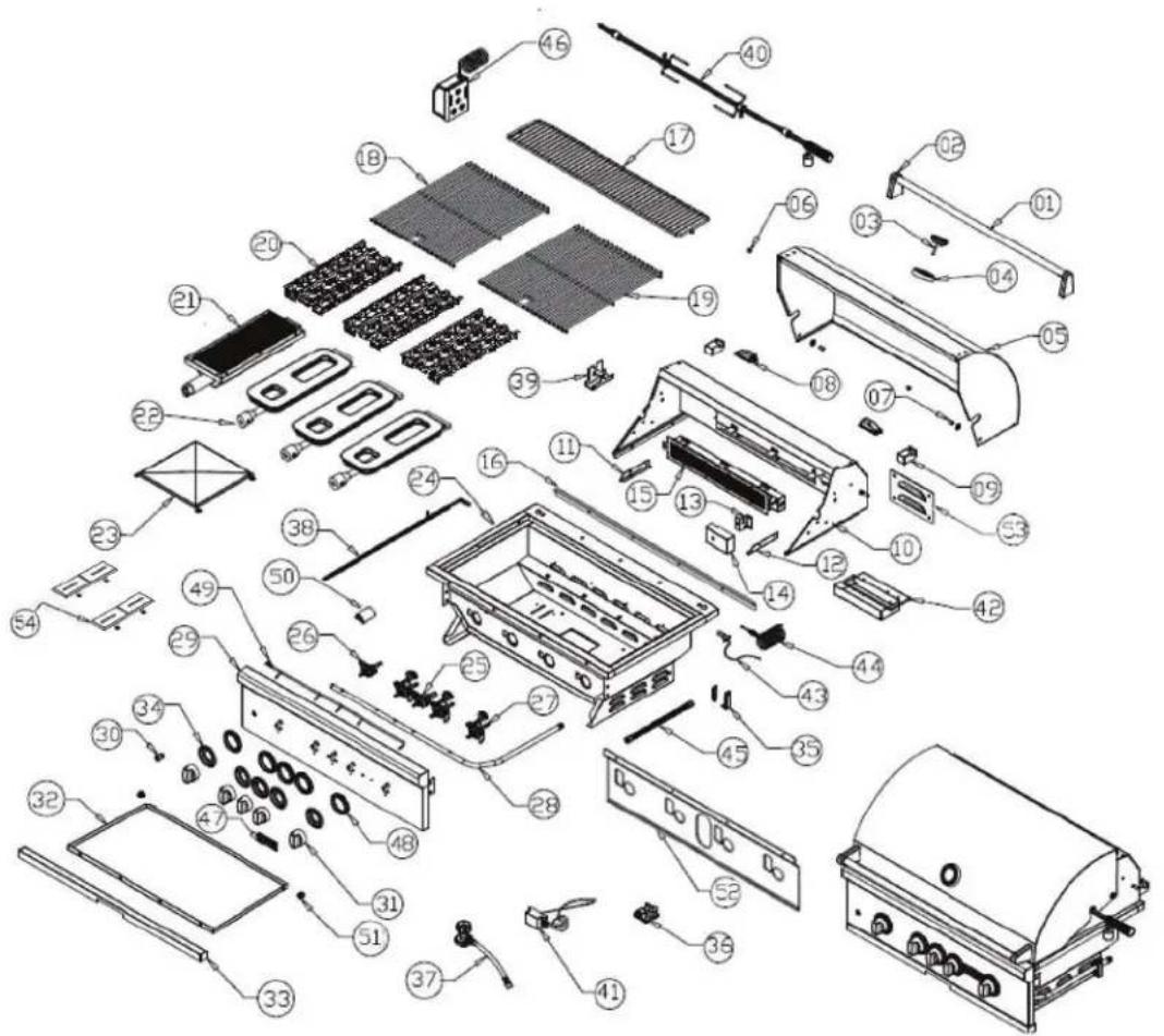 COYOTE C2C36LP - C2SL30 & C2SL30-FS Exploded Parts Diagram - 3