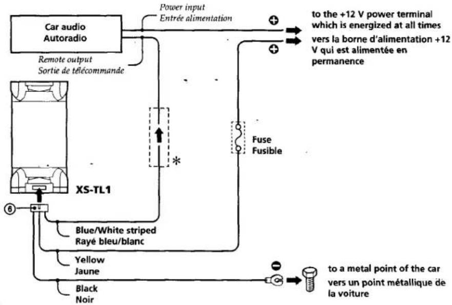 SONY XS-TL1 - Power connection leads / Fils de connexion d'alimentation - 2