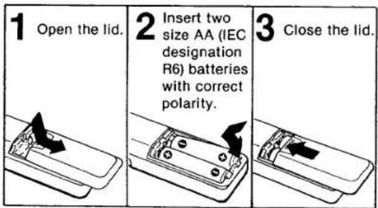 SONY SL-20 - REMOTE CONTROL OPERATION - 1