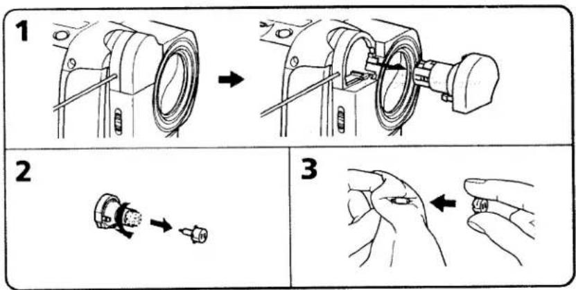 SONY CCD-TRV66 - Replacing the bulb - 1