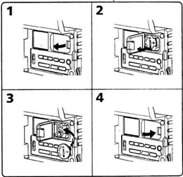 SONY CCD-TRV66 - Changing the lithium battery - 2