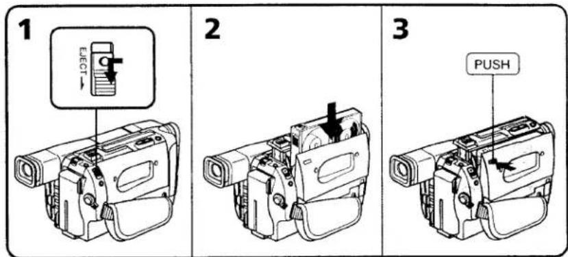 SONY CCD-TRV66 - Step 2 Inserting a cassette - 1