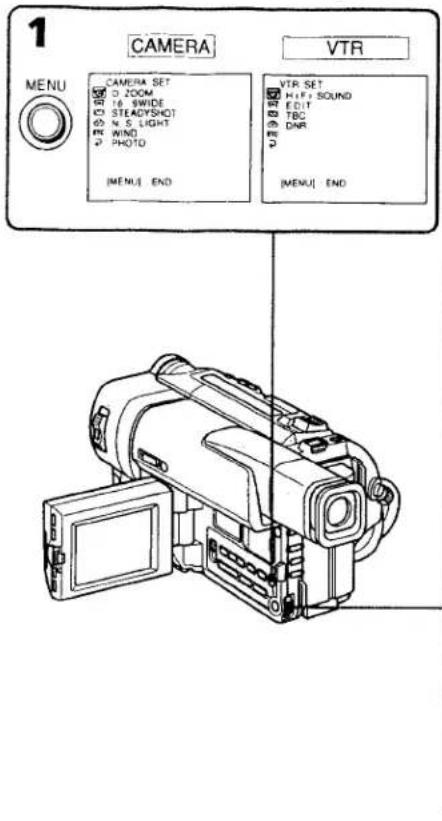 SONY CCD-TRV66 - Changing the MENU settings - 1