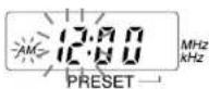 SONY SRF-M35FP - Setting the Clock - 1