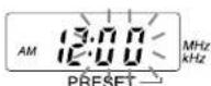 SONY SRF-M35FP - Setting the Clock - 2
