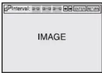 Interval: 0-0 0-0 0-0 ENTER RETURN IMAGE