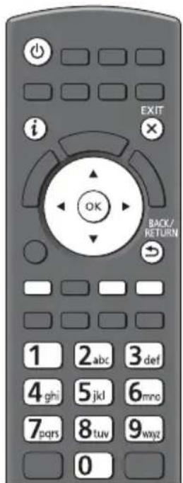 EXIT i OK BACK/ RETURN 1 2 abc 3 def 4 ghi 5 jkl 6 mno 7 pqrs 8 tuv 9 wxyz 0