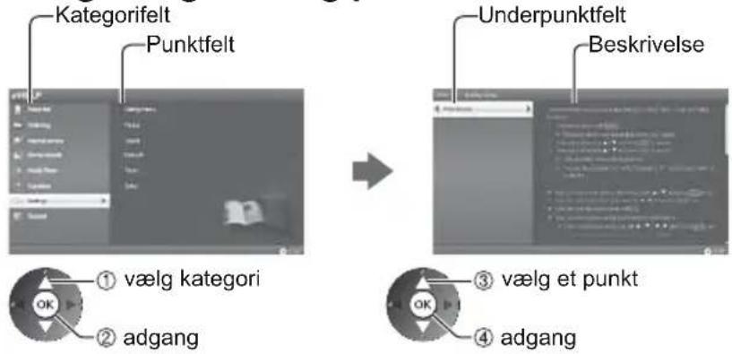 PANASONIC Viera TX-P65VT60Y - Vælg kategorien og punkt - 1
