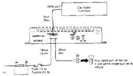 SONY XM-3021 - Avant l'installation - 2