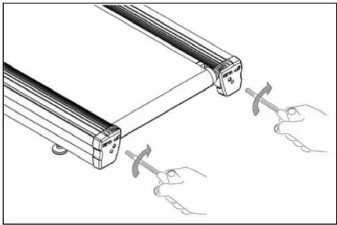 True Performance 100 - TENSIONING THE RUNNING BELT: - 1