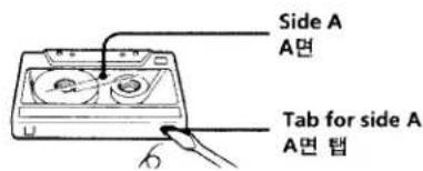 Side A A면 Tab for side A A면 탭