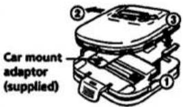 SONY Discman D-335 - When you use the CPM-300P mount plate - 1