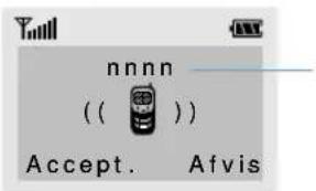 SAMSUNG SGH-R210EA - Besvare eller afvise et opkald - 1